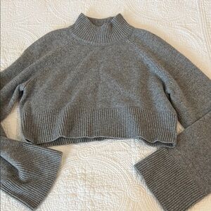 Reformation Gray cashmere Cowl Neck Sweater